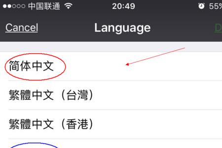 苹果手机语言中文怎么没有了