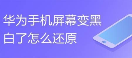 手机出现黑白屏怎么调回来