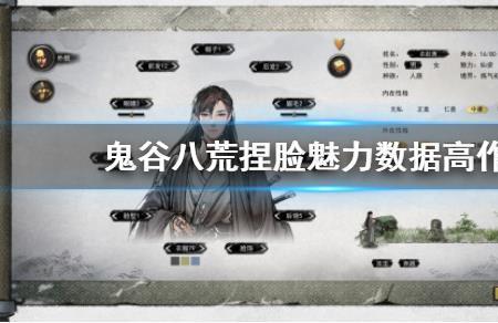 鬼谷八荒捏脸排行第一名男
