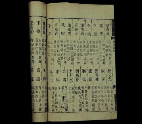 万历年进士名单