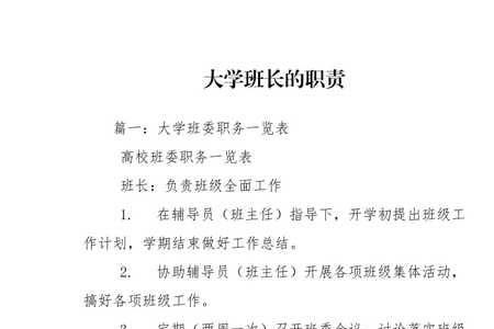 大学里助导和班长哪个好