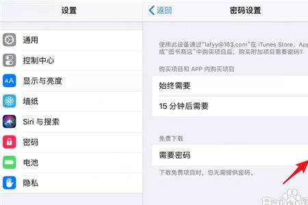 ipad下载密码怎么关