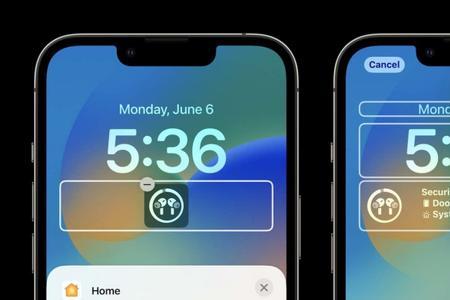 苹果ios162锁屏怎么显示外卖