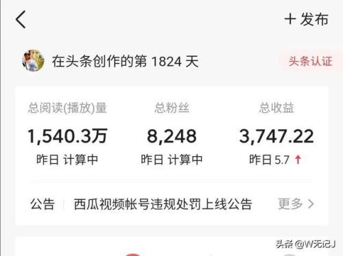 头条收入前10名作者