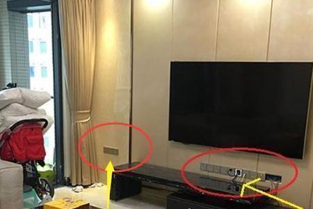 落地电视柜隐藏插座路由器放哪