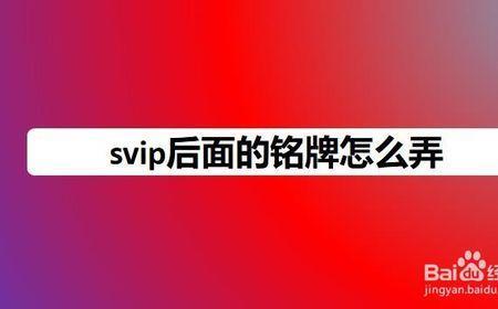 svip后面的勋章怎么弄