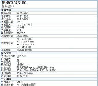 佳能SX275HS使用说明书