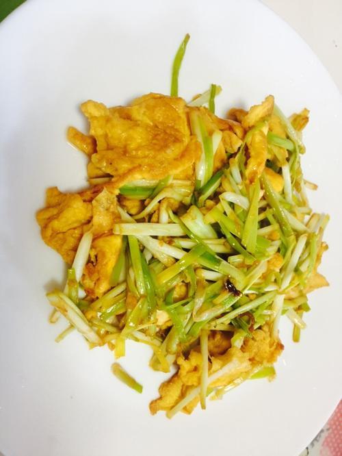 蒜黄炒格扎正宗做法