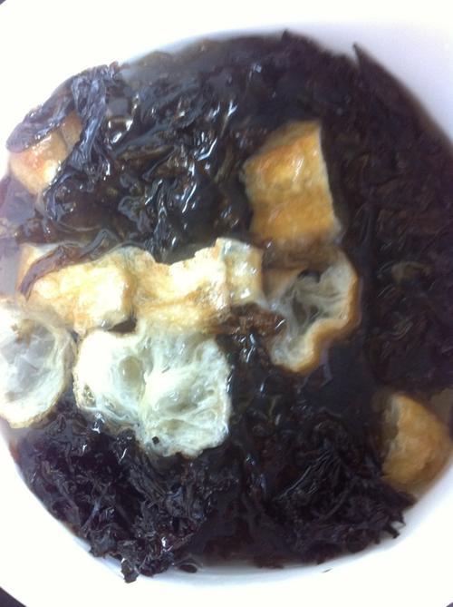 紫菜油条汤热量