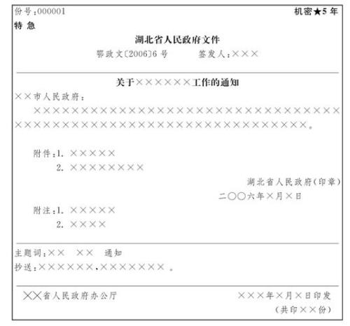 公文缓急程度名词解释