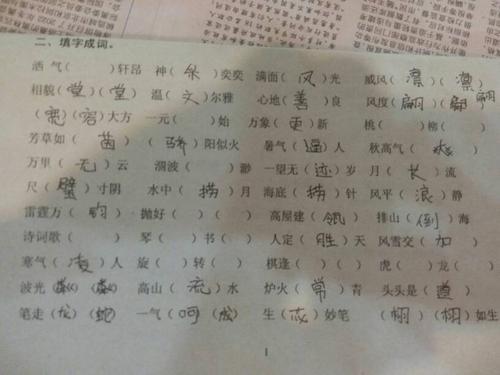 各种各样类似的词语10个