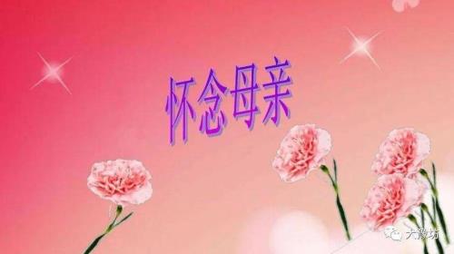 想念妈妈的英语句子