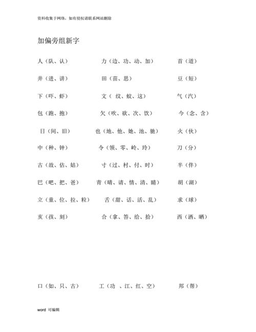 换偏旁变成新字再组词