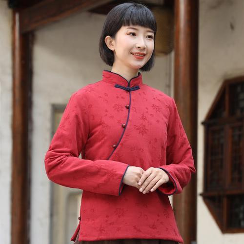 中式偏襟小棉袄扣子左还是右