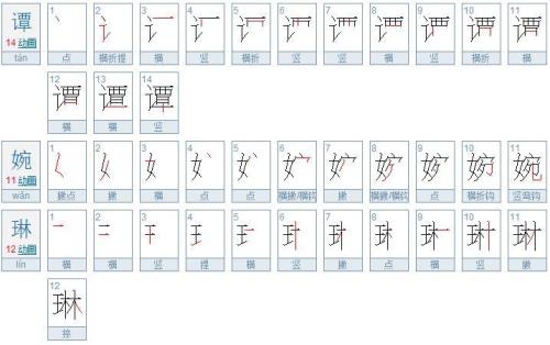 琳字有几笔画