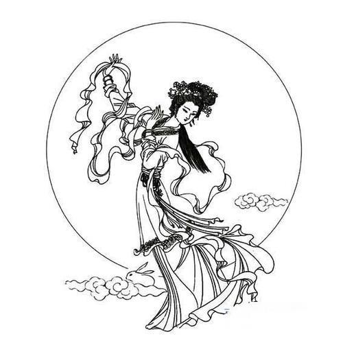中秋节简画