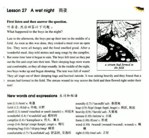 新概念英语第一册85课文原文