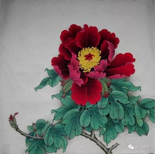 工笔牡丹花勾线方法