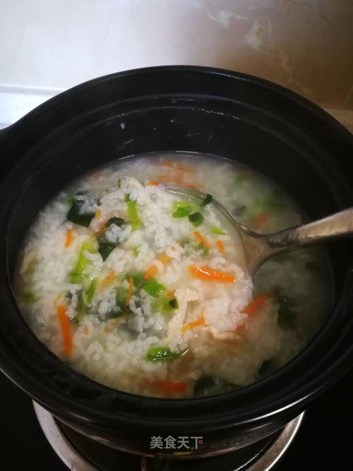 青菜瘦肉粥最正宗的做法