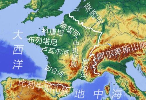比利牛斯山脉地图位置