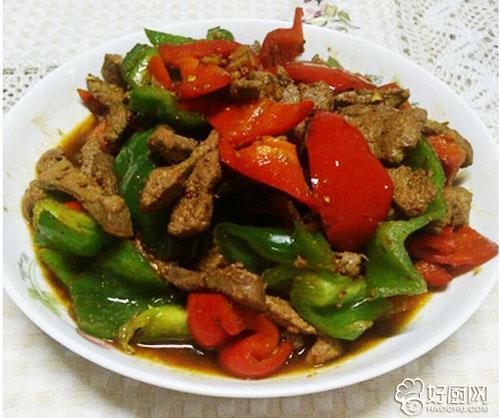 尖椒猪肝的家常做法