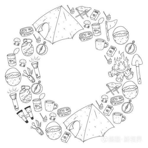 最早的露营画