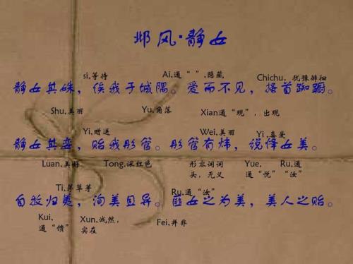 静女中的我是什么形象