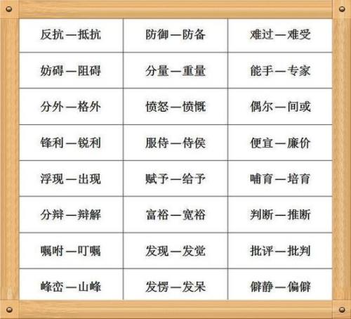 普通的反义词