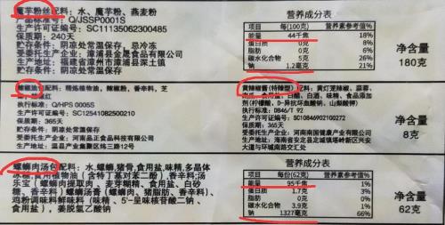 螺蛳粉大份热量多少