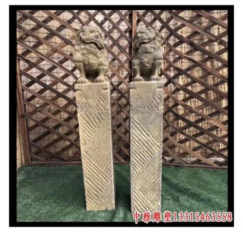 一般家庭门口放几个拴马桩