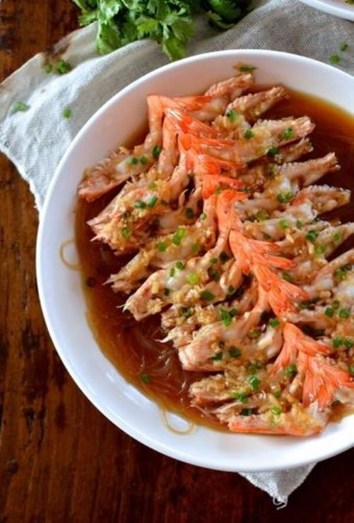 粉丝蒜蓉蒸虾的做法