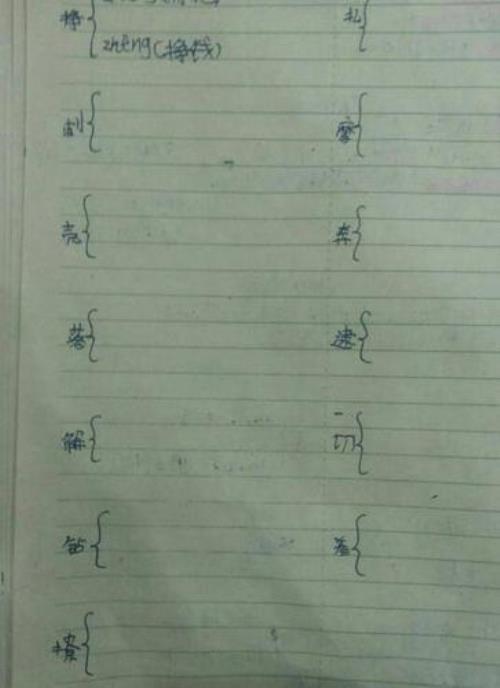 出的组词