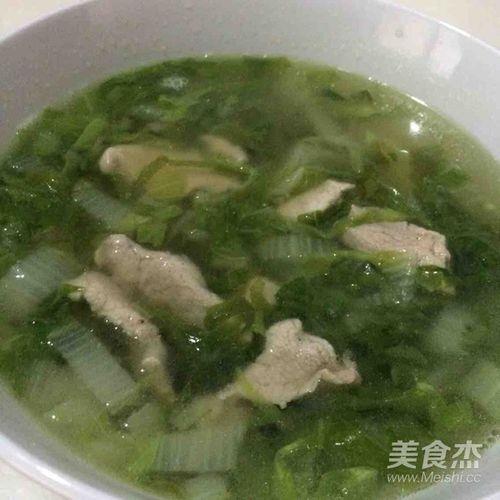 小白菜肉片汤的做法是什么