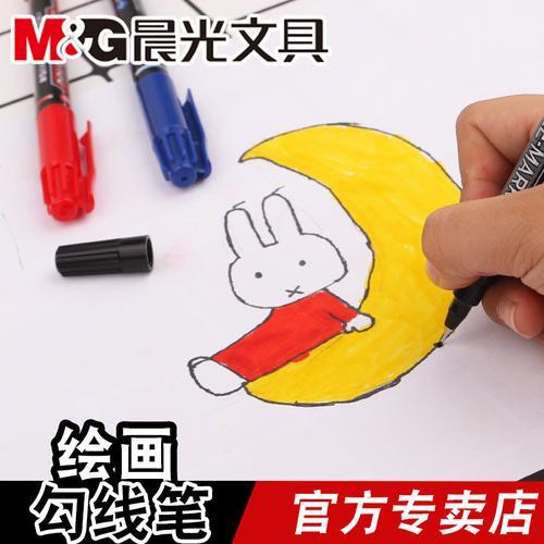 勾线笔可以在白板画画吗