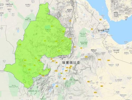 埃塞俄比亚地理位置