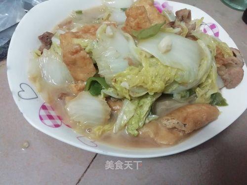 白菜烩豆腐家常做法