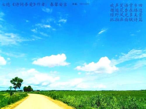 赞群里热闹七绝诗