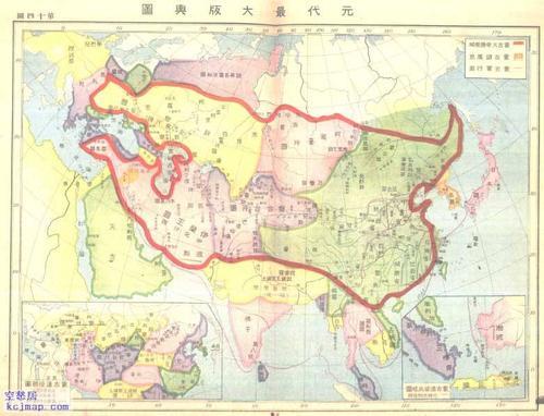 蒙古帝国疆域最大时有多大