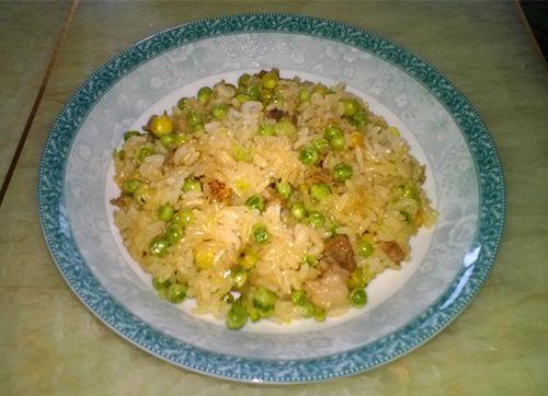 四季豆糯米饭的做法
