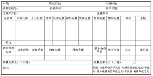 朋友借电费水费单子