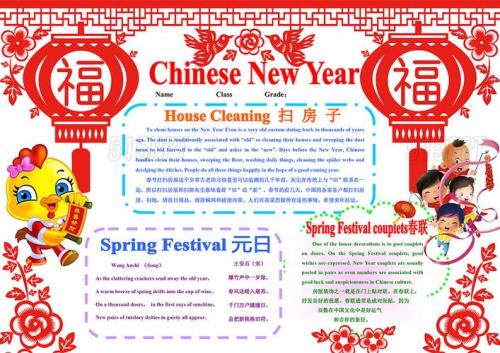 英语新年小对话，简单