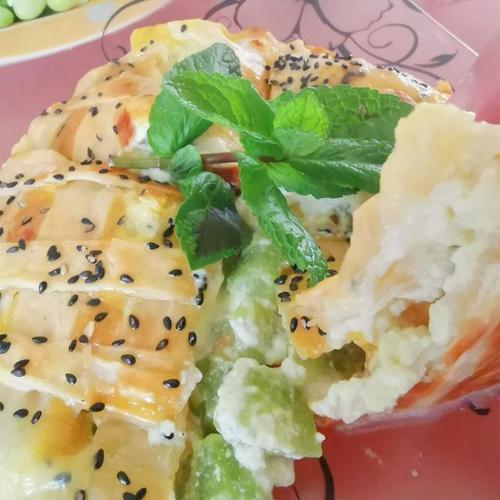 手抓饼起司吃法