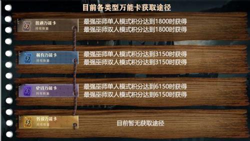 万能卡获取方式