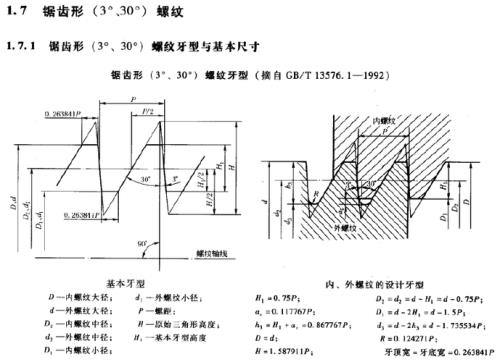 螺纹的公称直径指的是什么