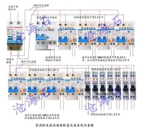 63安的两相漏电开关怎么接线