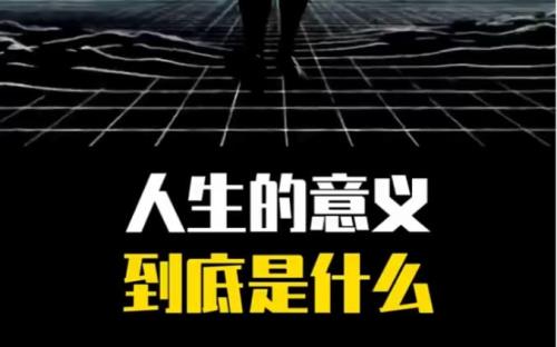 人生的意义到底是什么
