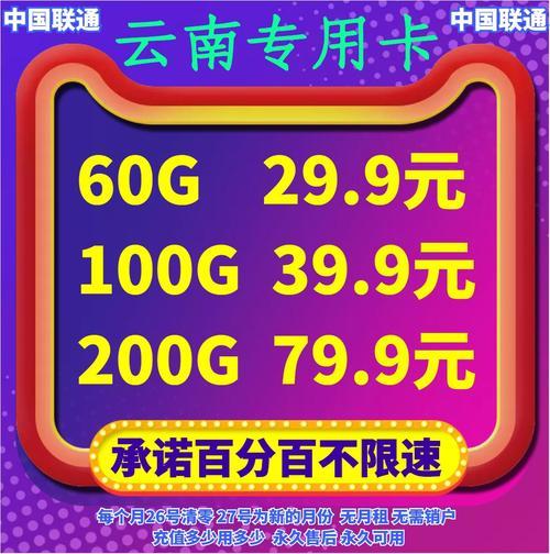 云南省哪些地方可以用联通卡