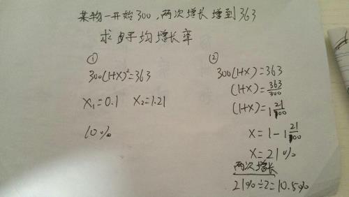 增长率的常用公式