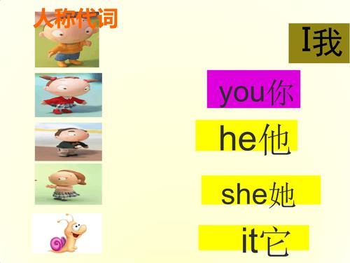 四年级英语we的形容代词是