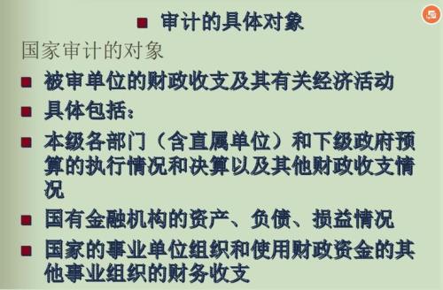 被审计对象可以是某个人吗